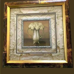 10 1/2” by 10 1/2 “ vintage boudoir framed photo